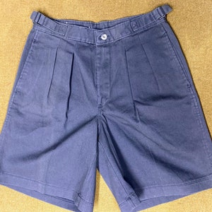 80&#39;s UNWORN black cotton shorts trunks pants size 30 made in U.S.A.