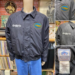 Triumph BSA Cafe Racers black sport quilted lining jacket size long short made by U.S.A.