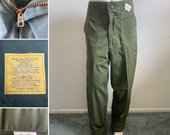 OG-507 Size 30x32 U.S. Army Fatigue Utility Field Combat OG-507 Size 30x32 U.S. Army Fatigue Utility Field Combat
