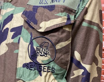 90's U.S. Navy M-65 Field Cold Weather Jacket Camouflage