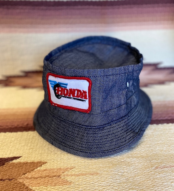 Vintage 80's unisex Honda denim bucket racing hunt