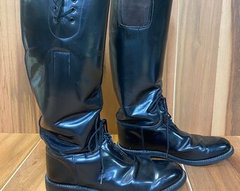 VTG Manfield by Eiser s State Trooper Motorcycle Riding Equestrian Tall Leather Boots Size 9E Made in U.S.A. Etsy