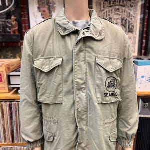 VTG M-65 U.S. Navy Seabees OG-107 Field Jacket With Liner Cold 