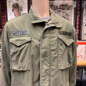 60&#39;s 70&#39;s M-65 U.S. Army field jacket cold weather fatigue utility combat size medium regular.
