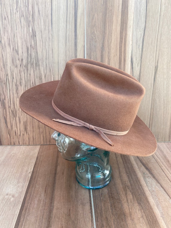 Vtg Gold Label Fine Hats Open Road cowboy cattlem… - image 1