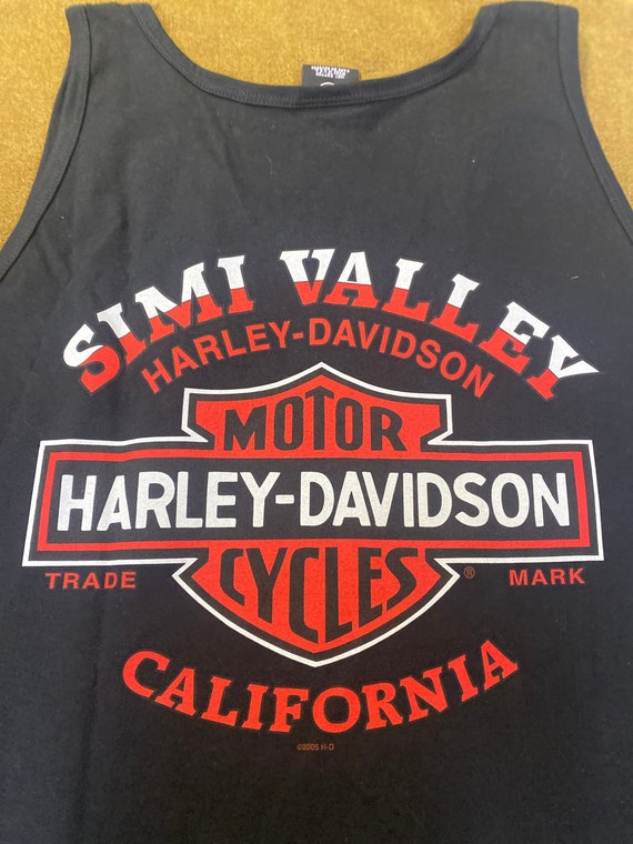 Harley Davidson Motorcycles Moorpark Simi Valley, CA Black Tank Top Size 3X,  Made in U.S.A.. 