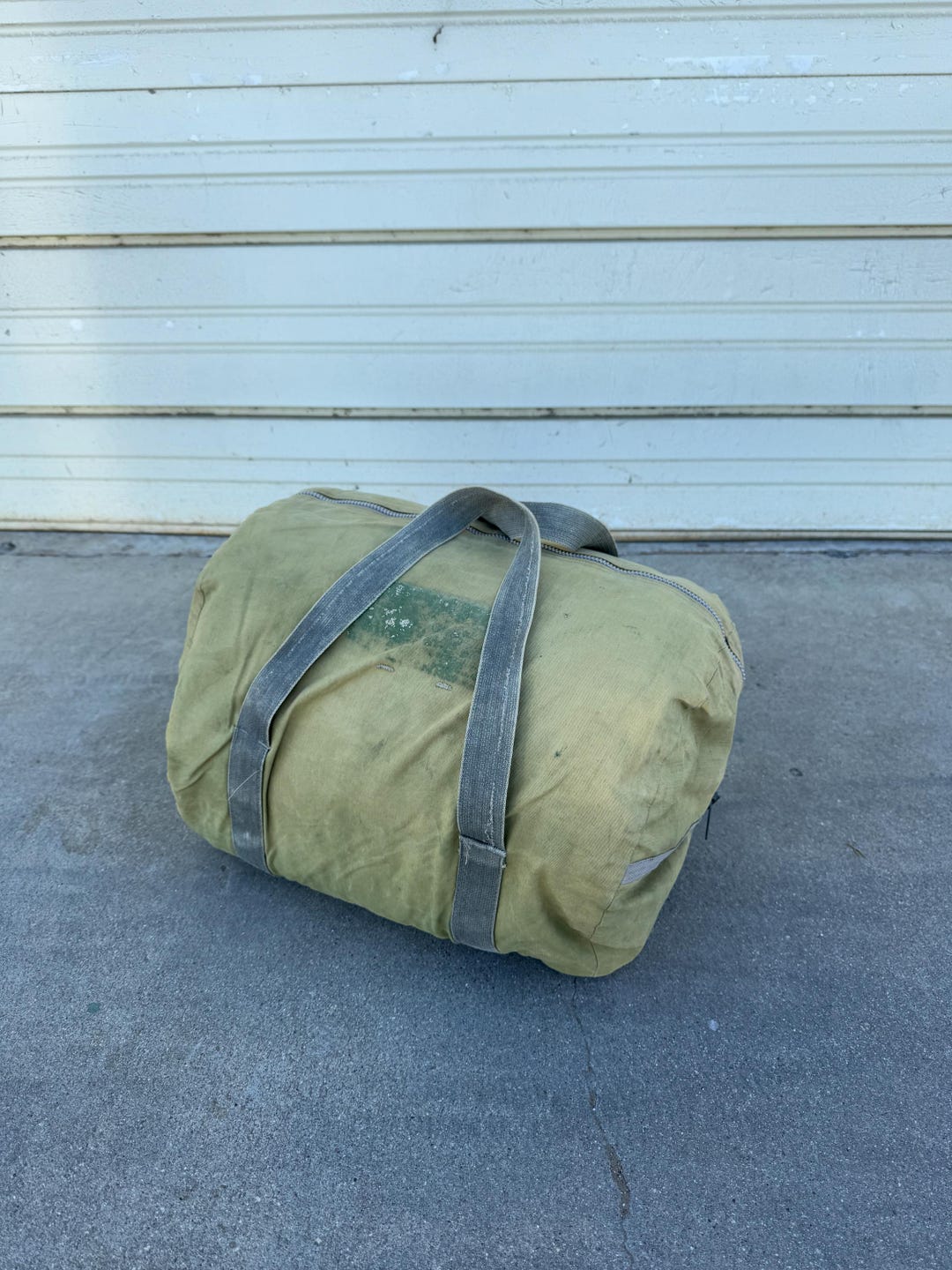 50s 60s JC Higgins Sears Roebuck Sleeping Bag Camping With Duffel Bag