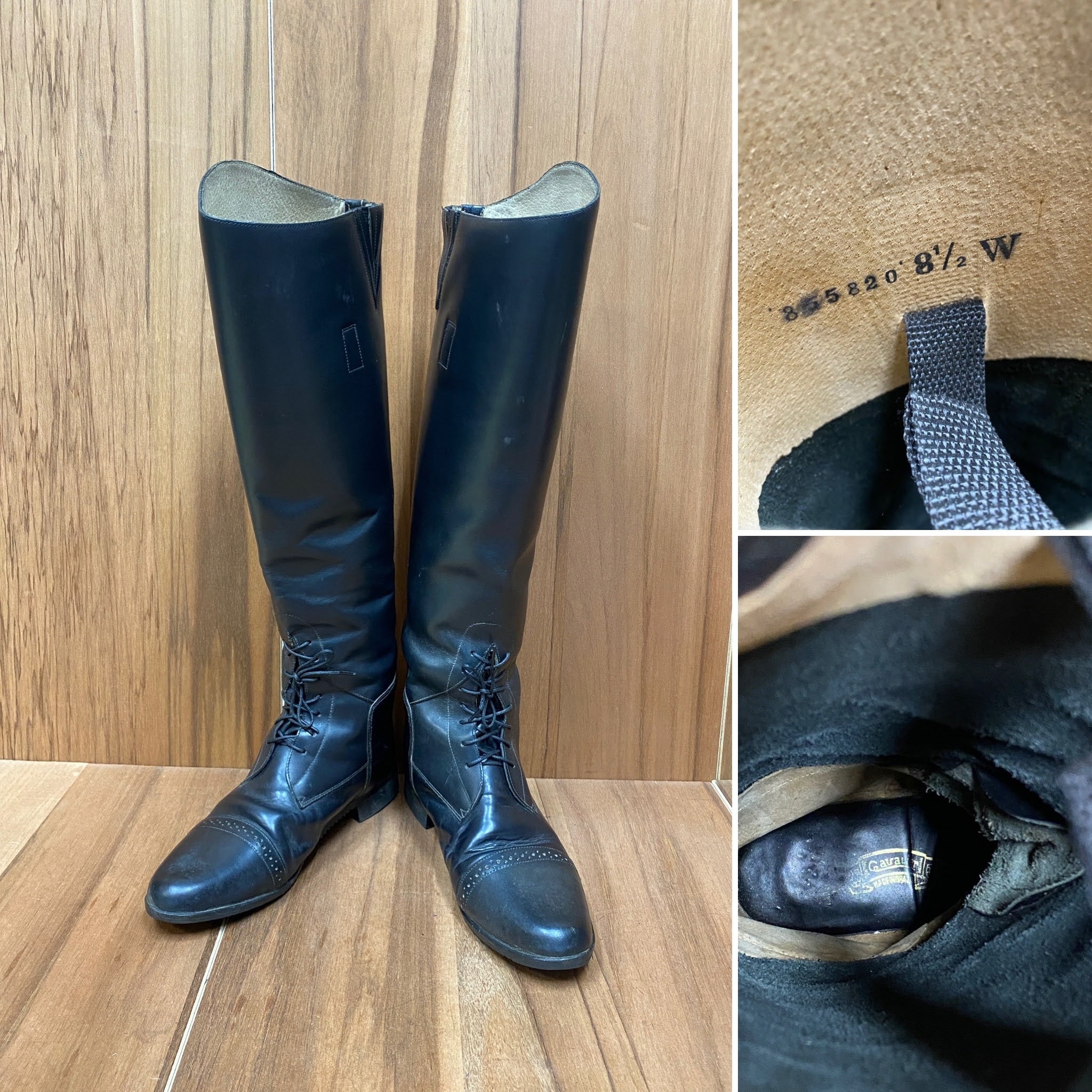 Vtg Cavalier Boots Motorcycle Riding Equestrian Tall Leather Boots Size 8 1 2 W. Etsy Canada