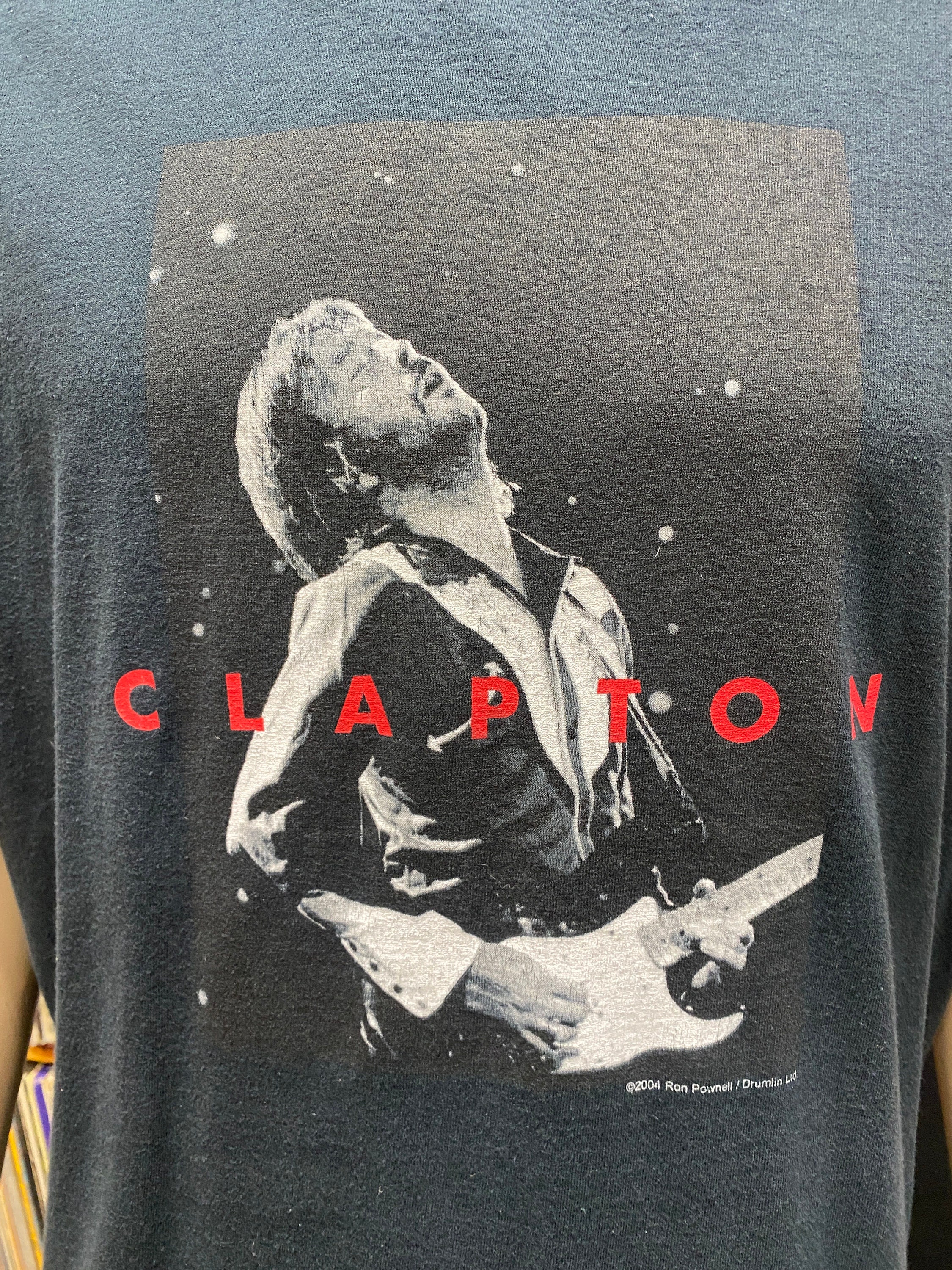 Eric Clapton 2004 Tour Concert Official Souvenir Soft Black T