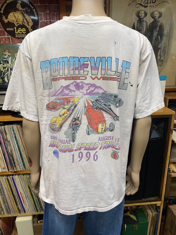 1996 Bonneville National Speed Week S.C.T.A. Racing White T-shirt
