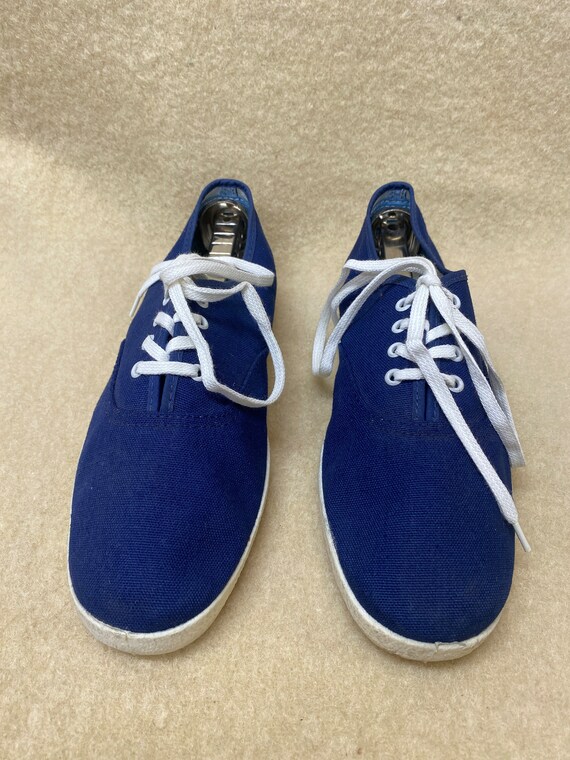 NOS Size 5 1/2 laces on blue canvas dance hall wo… - image 3