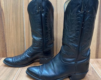 Los Altos Noir Teju Lézard Exotique Bottes (12-D