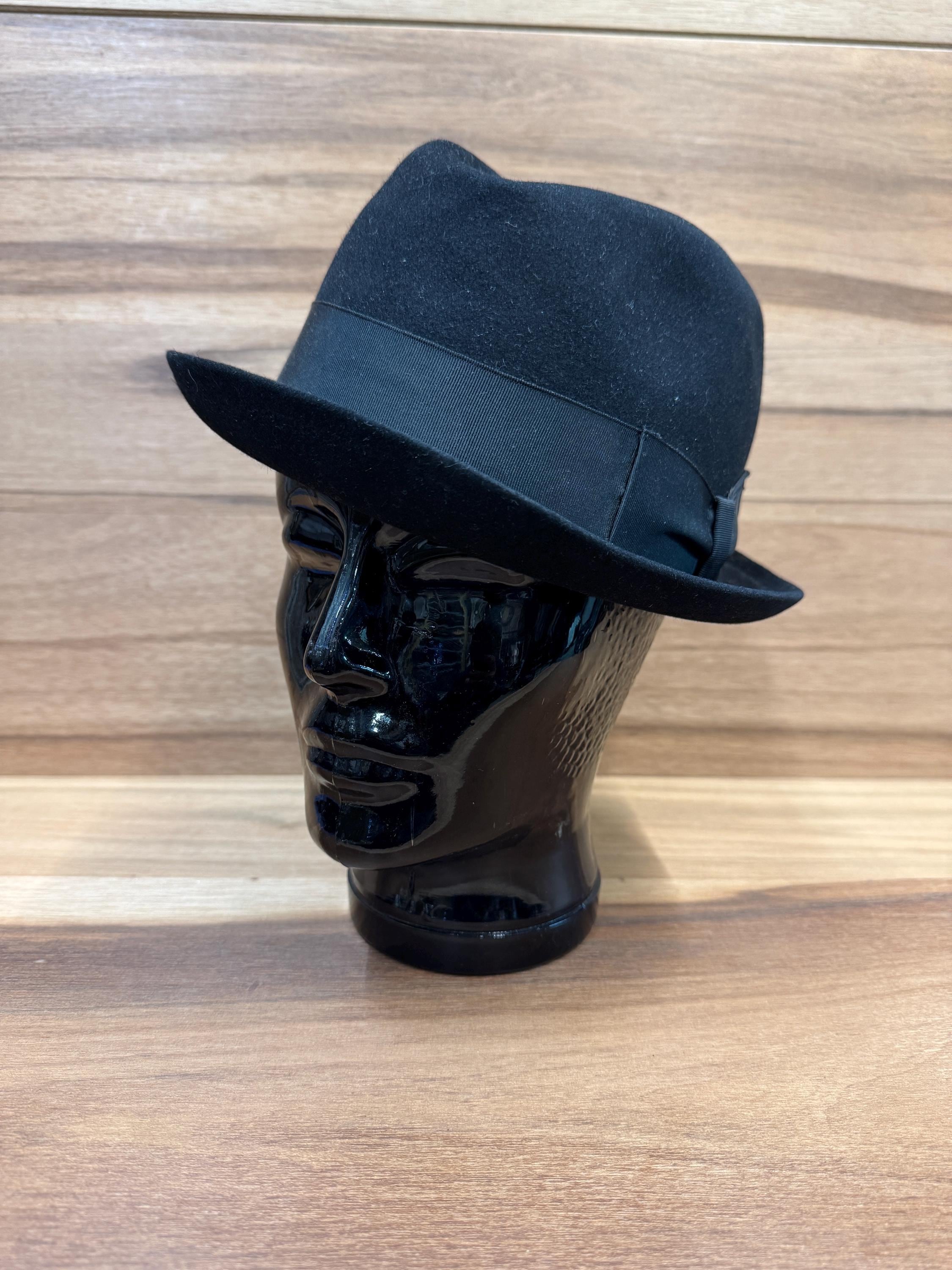 Bianchi by Edwards Hats, Chicago Black Felt Brimmed Fedora  display picture 3