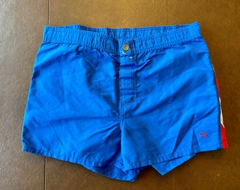 Size 38 Ocean Pacific blue swim shorts trunks pants.