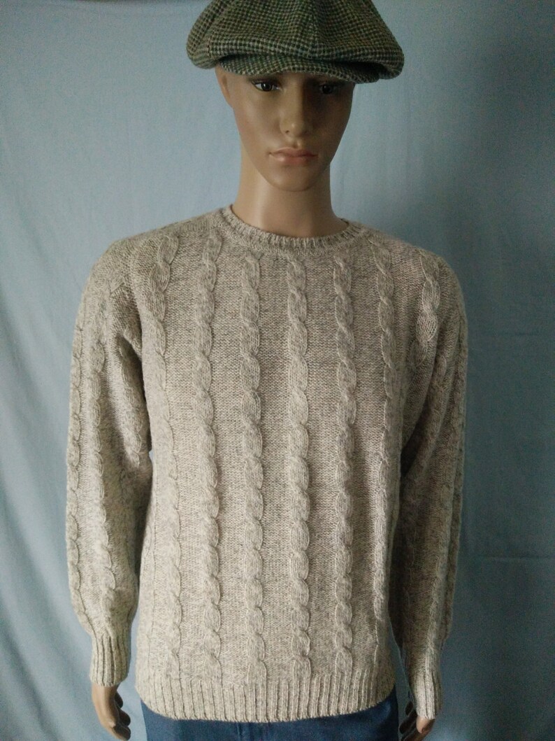 shetland cable sweater