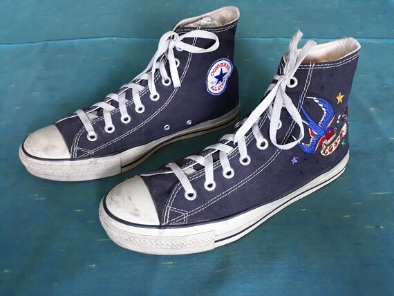 Converse All Star hi top blue Tattoo flash Swan s… - image 4