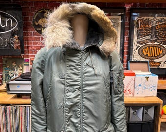 ジャケット・アウター US AIR FORCE PARKA TYPE N-3B MIL-P-6279J Vtg 60's US Air Force USAF Fur Hood Snorkel Parka Jacket N