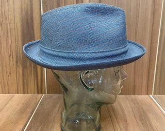 帽子 homegame SUFitted LongBrimHat gray 7-1/2 Stetson Gray Brimmed Fedora Hat Size 7 1/4, Made in U.S.A.