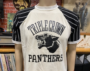 90's Triple Crown Panthers football t-shirt size medium, made in U.S.A.
