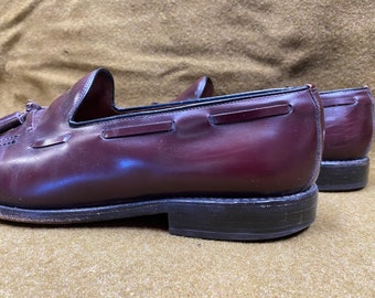 Allen Edmonds Grayson Tassel Loafers Size 10 D Burgundy Leather Shoes 6714 NEW Allen Edmonds Grayson Burgundy Leather Tassel Loafers 7.5 C main image 4
