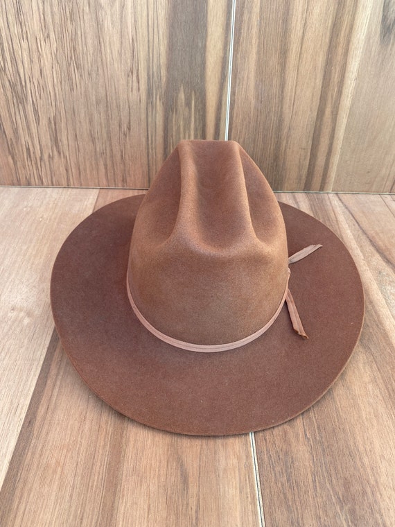 Vtg Gold Label Fine Hats Open Road cowboy cattlem… - image 5