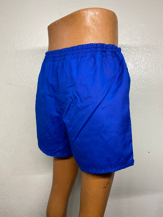 80's USN blue electric swim trunks size Large 36-… - image 2