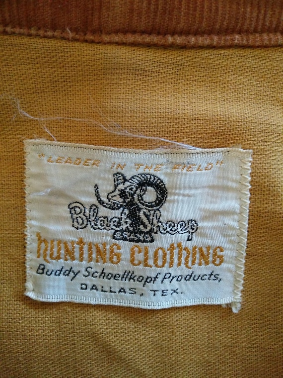 60's Black Sheep Size Large Men's Heavy Duty Canvas Hunting