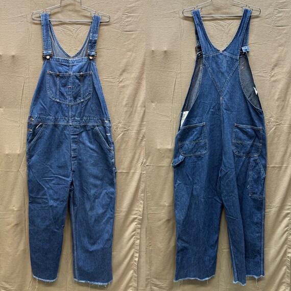 Vtg Sears Denim Work Overalls Carpenter Worker Farmer Size 40x26