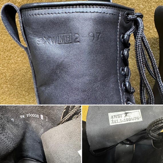 Vtg 90's UNWORN Combat Jump Utility Army Service Steel Toe Boots
