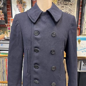 Us Navy Wool 1960s Peacoat - Etsy