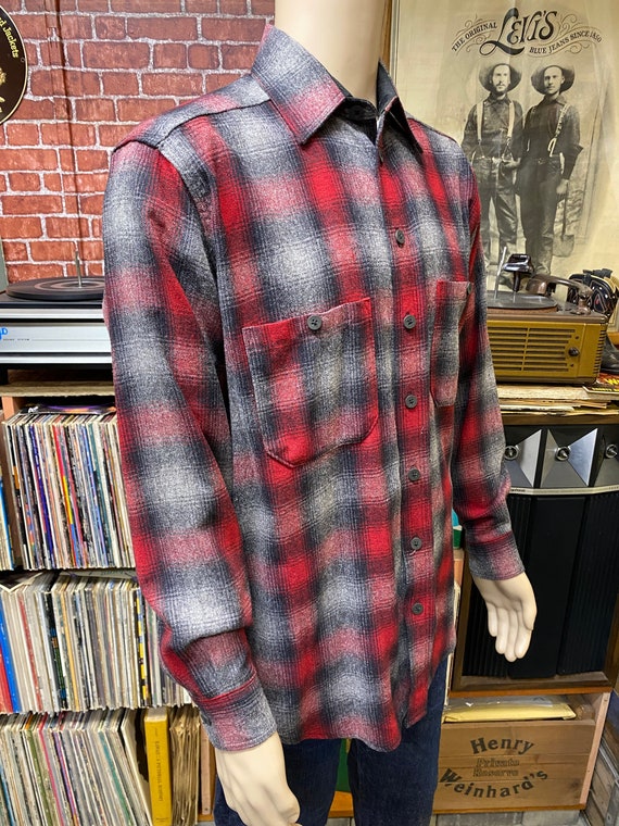 Woolrich shadow plaid long sleeve men's flannel s… - image 2
