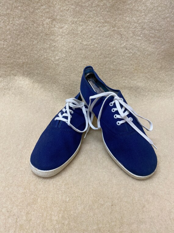 NOS Size 5 1/2 laces on blue canvas dance hall wo… - image 2