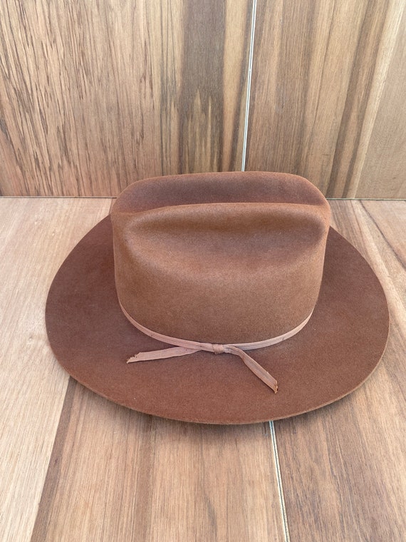 Vtg Gold Label Fine Hats Open Road cowboy cattlem… - image 7