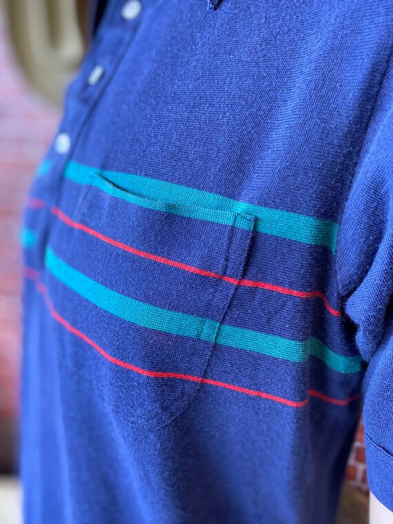 80's Arrow Tournament men's fashion striped knit … - image 5
