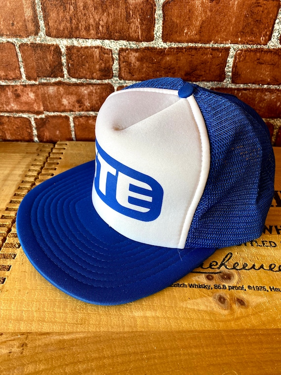 GTE blue mesh trucker hat snapback one size fits … - image 4