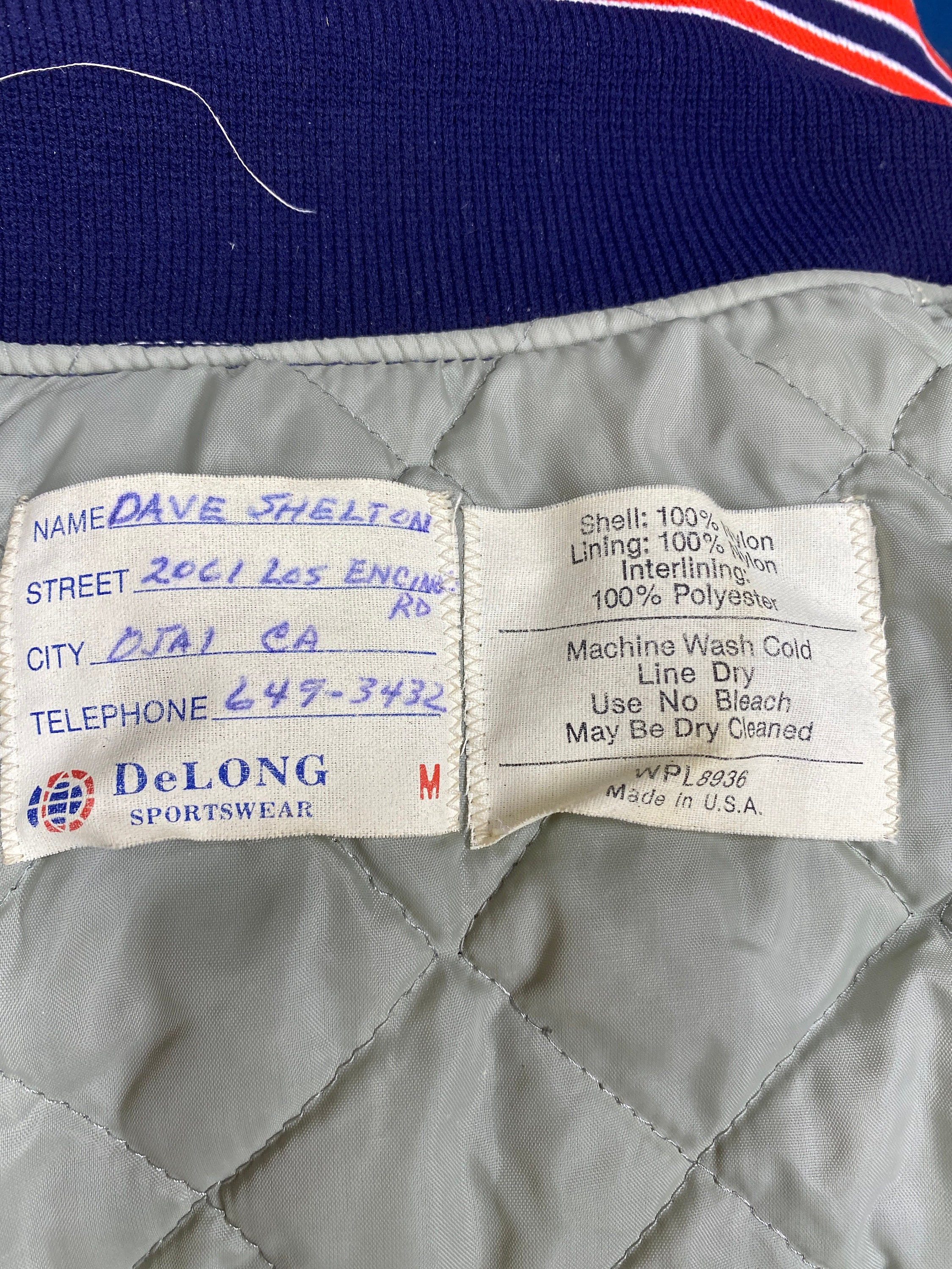 90s Union Bay スタジャン Union 76 Platform Blue Satin Jacket Size Medium Made in U.S.A.. - Etsy