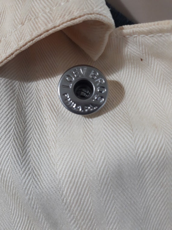 50's factory lab coat workwear Loev Bros. Philade… - image 3