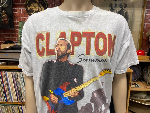 Eric Clapton 2004 Summer Tour Concert Souvenir Gray T-shirt Size