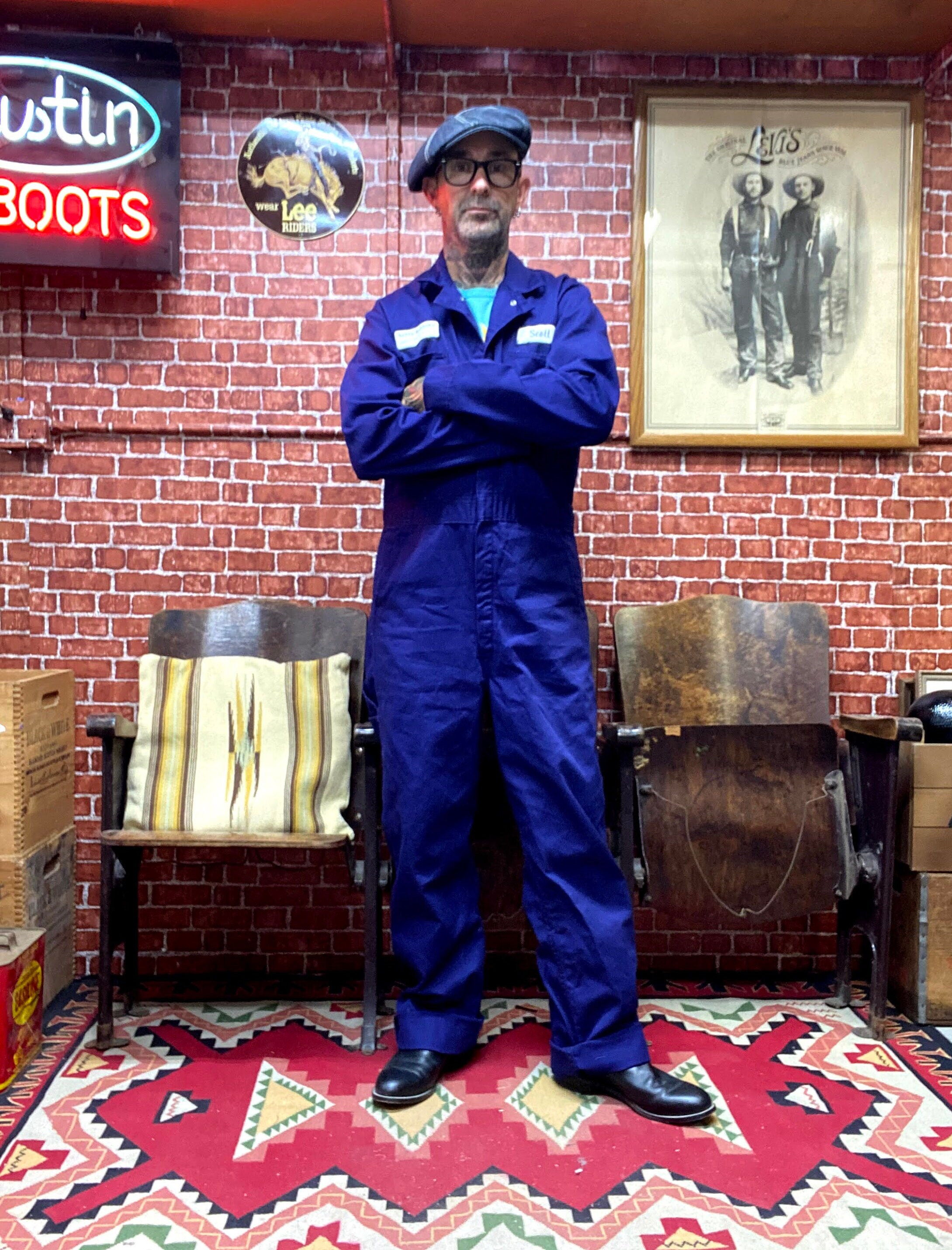 LAFAYETTE CUSTOM GARAGE RED KAP製　L RED KAP Short Sleeve Industrial Work Shirts - 20 COLORS - Custom