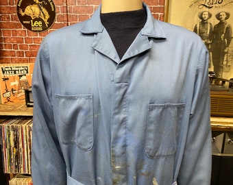 Red Kap factory warehouse lab blue coat workwear size 46 made in U.S.A..