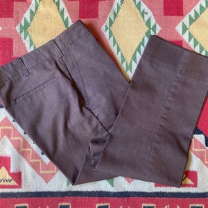 Work wear brown utility work pants size 31x29 made in U.S.A.