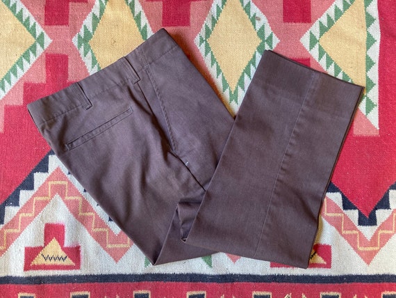 Work wear brown utility work pants size 31x29 mad… - image 1