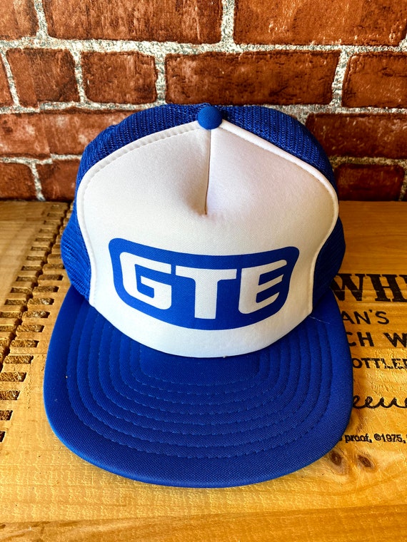 GTE blue mesh trucker hat snapback one size fits … - image 1