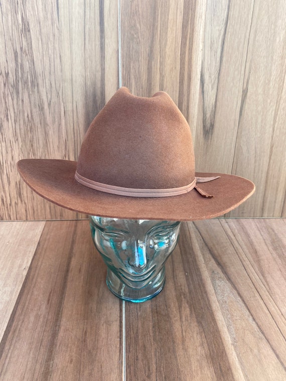 Vtg Gold Label Fine Hats Open Road cowboy cattlem… - image 3