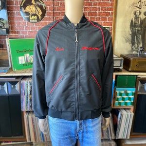 Snap On embroidery black sport jacket size medium made in U.S.A..