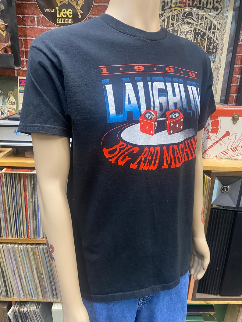 1999 Laughlin Biker Rally Big Red Machine Souvenir Black T-shirt Size ...