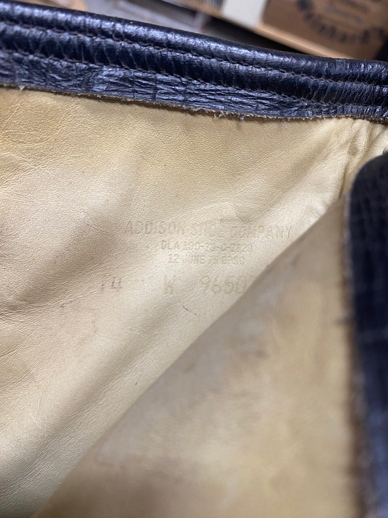 70's NOS Addison Shoe Co. Combat Jump Utility Army Boots Steel Toe Size