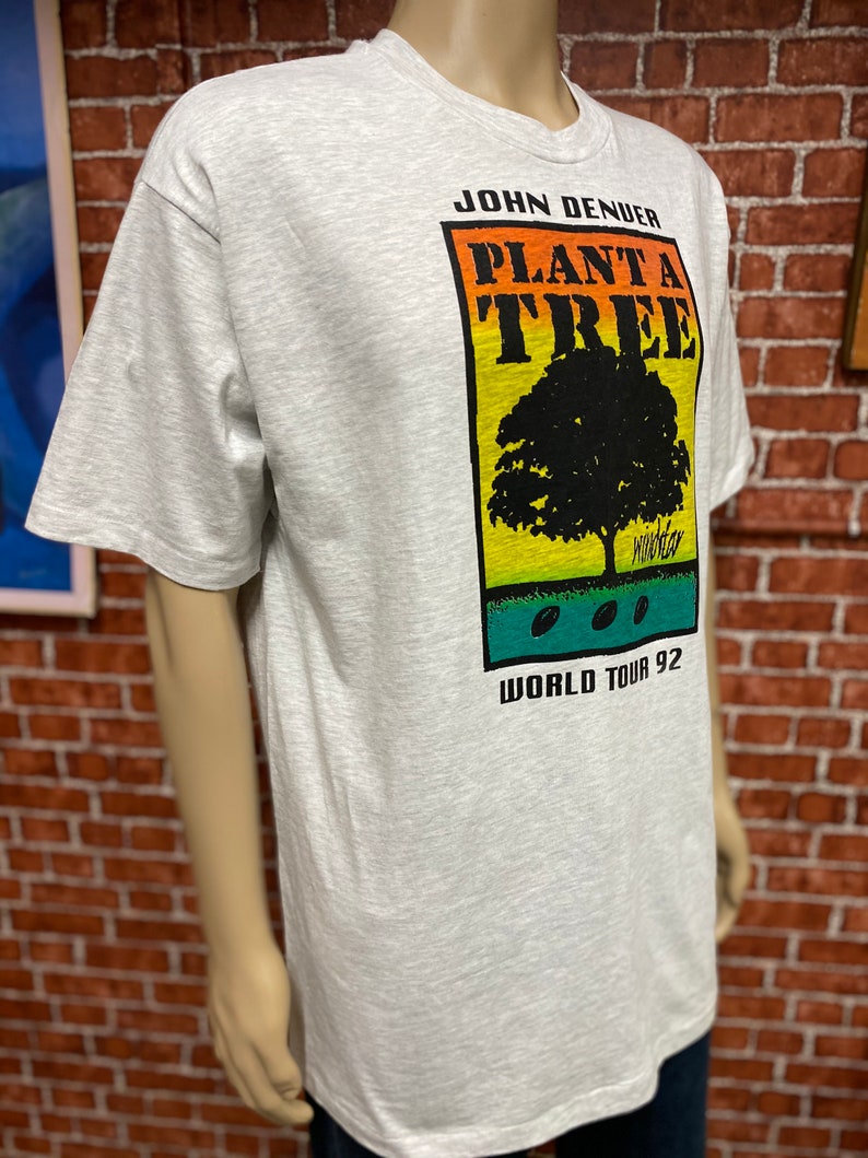 1992 John Denver Plant a Tree World Tour Concert Gray T-shirt - Etsy