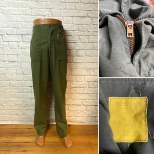OG-507 size 31x32 U.S. Army fatigue utility field combat men&#39;s pants poly/cotton.