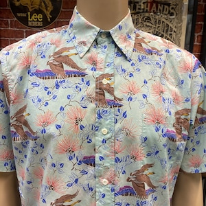 Reyn Spooner Hawaiian men&#39;s cotton shirt size M made in U.S.A.